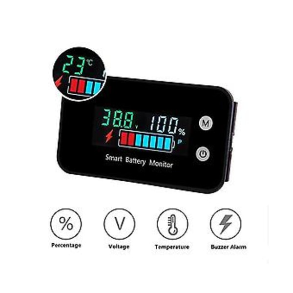 7-100V Digital Er Mon Volta Temperatur S Mätare För Bil Shi