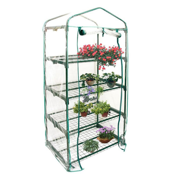 69x49x160cm Have Cover til Grøn Have Mini Bærbar Udendørs Drivhus Varm Cover Blomster Planter Havearbejde WS34702