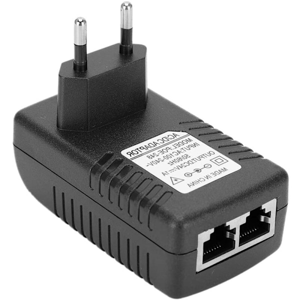 DC 24V 1A POE-injektoradapter, uppfyller IEEE802.3(1) nätverksledningseffektstandard