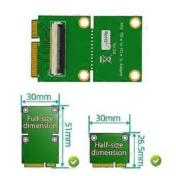 Mini PCI-E - PCI-E X4 -jatkokaapeli nousukaapelilla ja nopealla FPC-kaapelilla magneettityynyllä, B