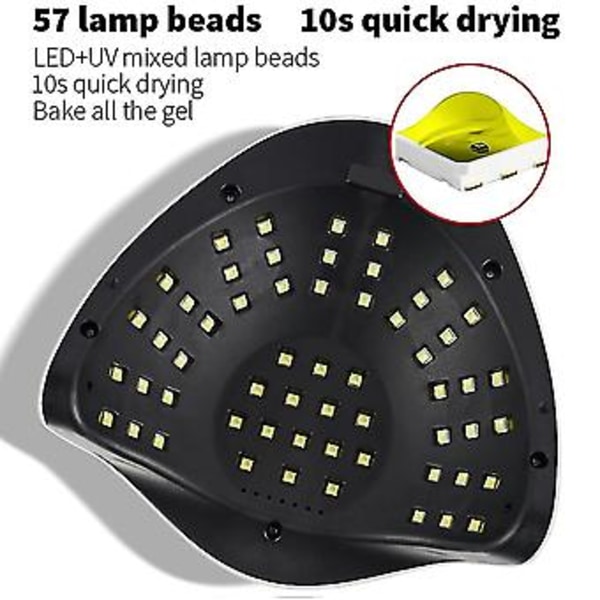 180w Lampe X7 Max 57led Uv Lampe Fototerapi Tørrelampe Auto Lampe Til