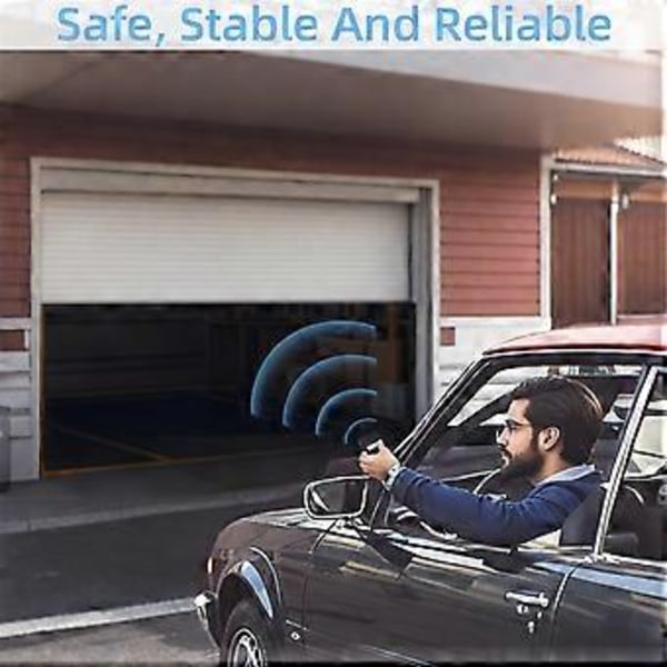 Fjärrkontroll för garageportsöppnare för Genie 390MHZ Overhead Door Opener Remote Sensor 9/12 Dip Switch