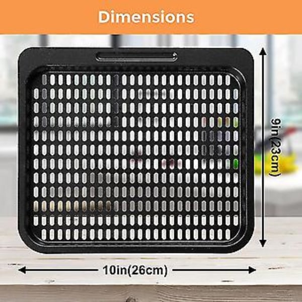 3 stk. Erstatningsbrett for frityrkoker, 10 Qt Mesh Frityrkoker Tilbehør, Ovn, Oppvaskmaskinsikker (10 Qt)
