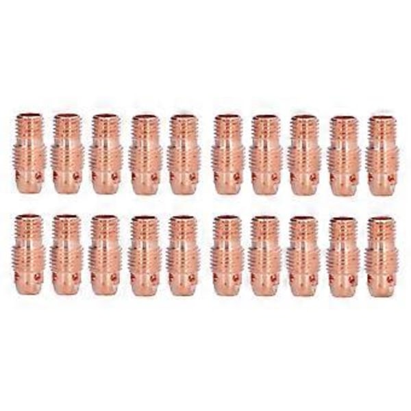 20 stk. TIG Collet Body Kobber WP9F Svejselampe Tilbehør Udskiftningsdel Sæt Kit