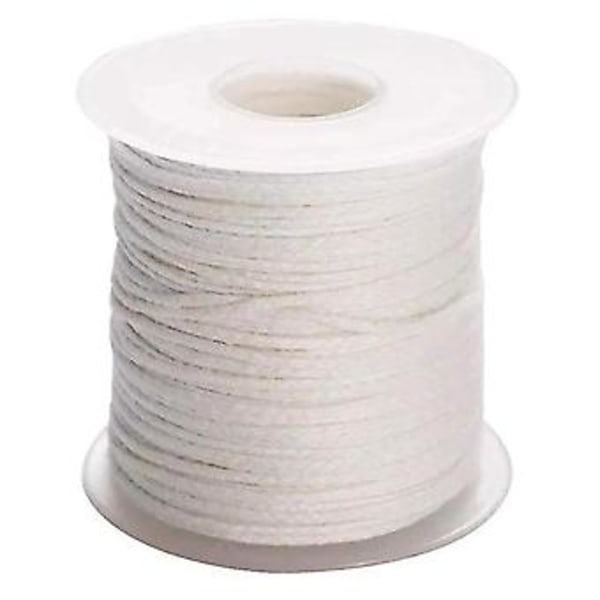 1 Rulle 200 fot/61 meter Vit Ljusveke Bomull Ljus Vävd Veke För Diy Ljustillverkningsmaterial Sm