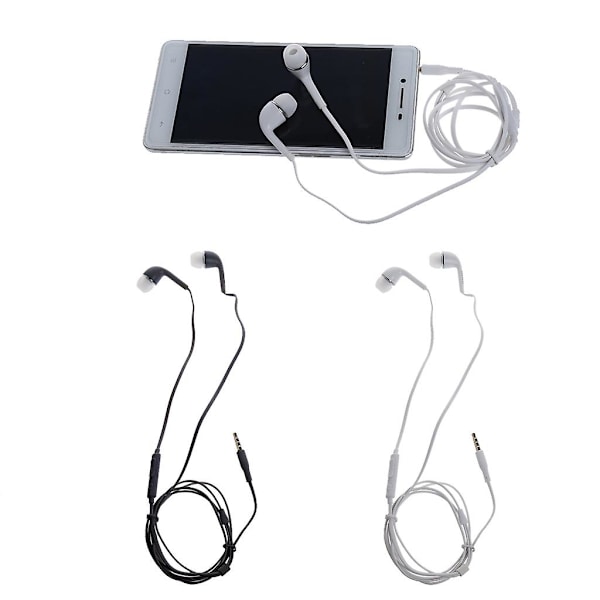 3,5 mm stereo öronsnäckor headset med mikrofon för Galaxy S6 S5 S4 S3