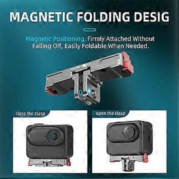 til GO3 Magnetisk Hurtigudløser Base Mount Tilbehør Tommelfinger Kamera Genopladelig Opladningsbase Beslag