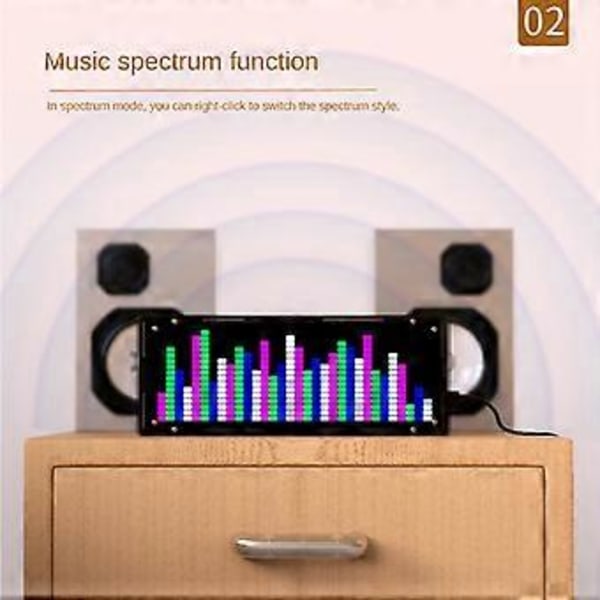 LED Musikk Spektrum Display DIY Kit 16X32 Rytme Lys Klokke 8 Typer Spektrum Modus SMD Lodding Display Lys, Hvit