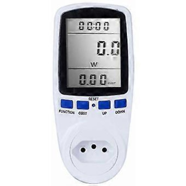 Msbd Digital LCD Energimätare Wattmeter Effektövervakningsenhet Elektricitet Kwh Effektmätningsanalysator - BR Plugg Spänningstestare Och Detektor (hy)