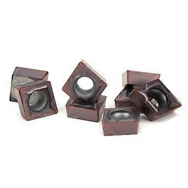10 stk. CNC drejebænk drejeindsats indekserbar solid hårdmetal klinge skæring CCMT0602046018