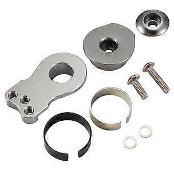 25T Styreservo Arm Horn 3 Huller til RC Crawler Bil Stort Drejningsmoment Digital Servo Opgraderingsdele Titanium Farve