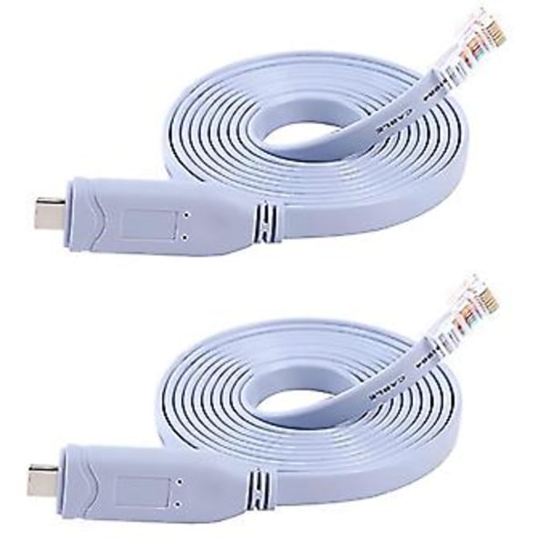 USB til Type C Konsoll Konfigurasjonskabel Type C til RJ45 Seriell