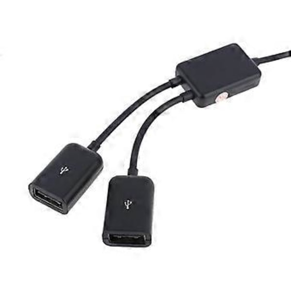 Usb 2.0 Otg Hub Usb 1 till 2 Splitter Dock Usb Adapter För Matebook Dator