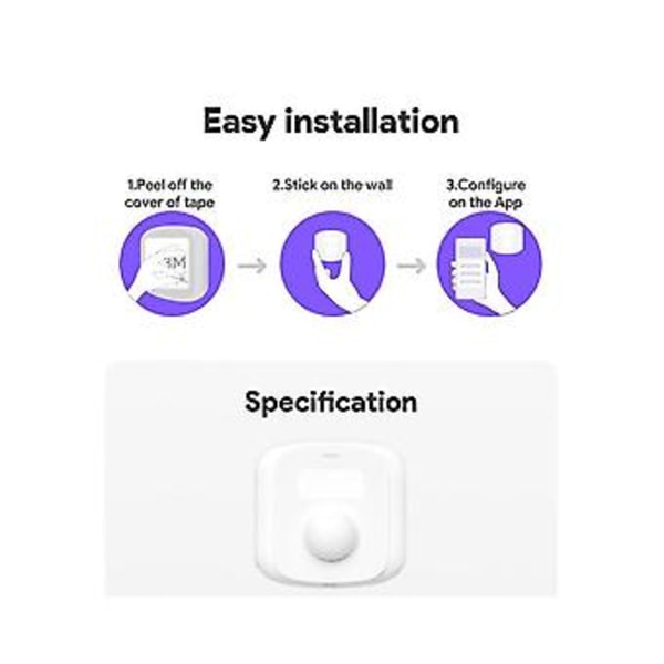Tuya Wifi Mini Mänsklig Rörelse Kropp Pir Ljussensor Scen Gardin Switch Funktion Smart Life
