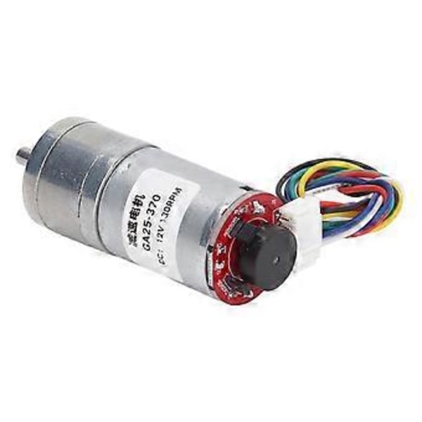 Vaihteistomoottori 12V 130RPM Metallivaihde Suuri Vääntö Alumiiniseos Elektroninen Komponentti Tulostimelle Robotille