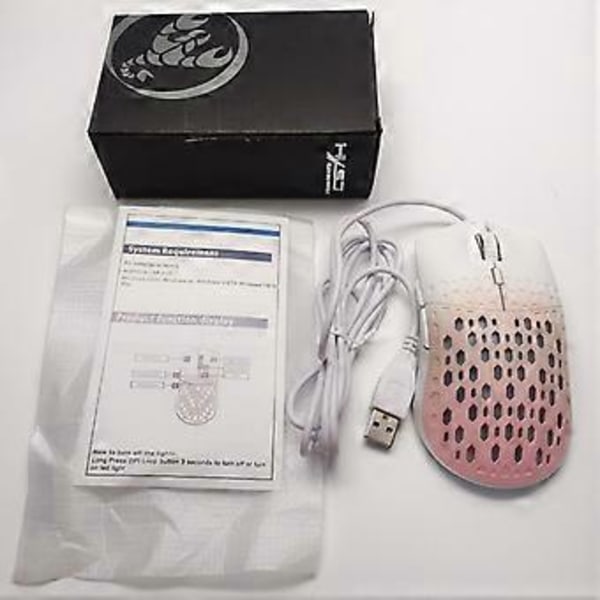 Honeycomb Shells Gaming Mus Ultralet og Holdbar Computermus