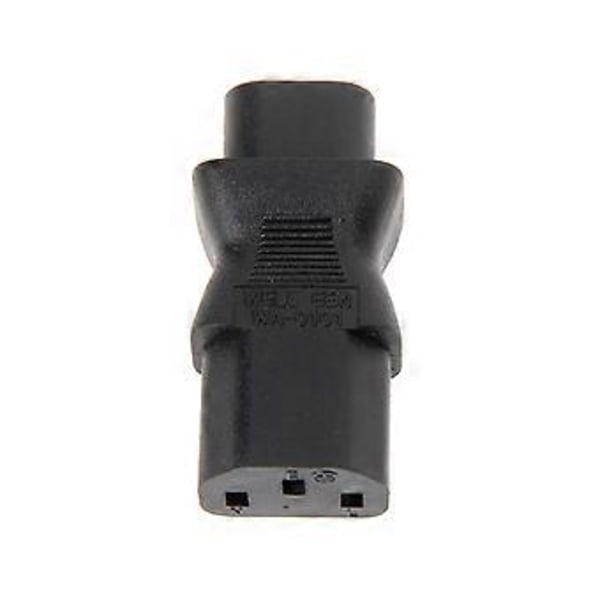 IEC 320 C13 3-nastainen naaras - C8 2-nastainen uros virtapistokesovitin