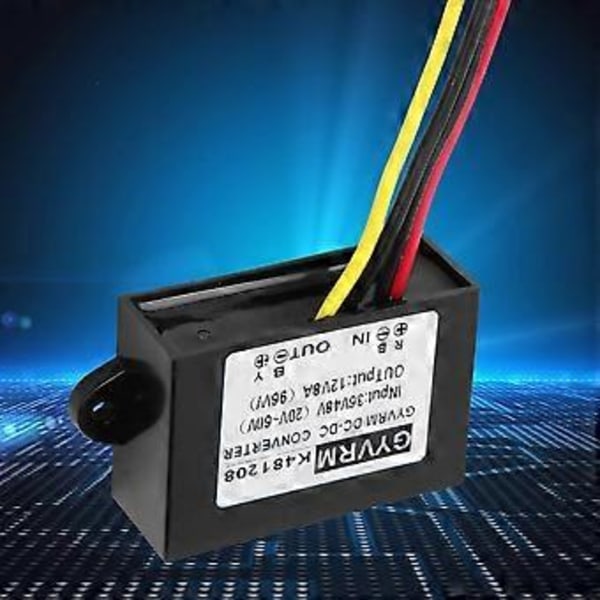 Spenning Konverter Reduserer DCDC 36V48V til 12V 8A Strømforsyningsmodul Buck Transformator (GYVRM-K481208)