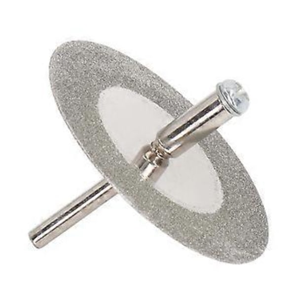 10 stk. tynde diamantskæreskiver med stang, rund slibe- og sandskive til træ, metal, sten 40 mm / 1,6 tommer