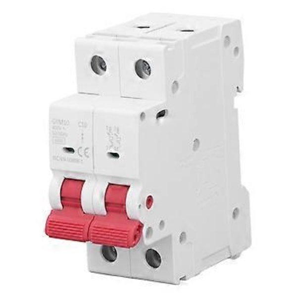 6KA 2P Miniature Strømafbryder PP Husholdningsstrømafbryder til Industrielt Kommercielt Boligbrug 400V 50A