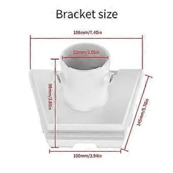 För Gen3 Röradapter Rund Rör Plastadapter Tredje Generationens Satellitfäste Tillbehör