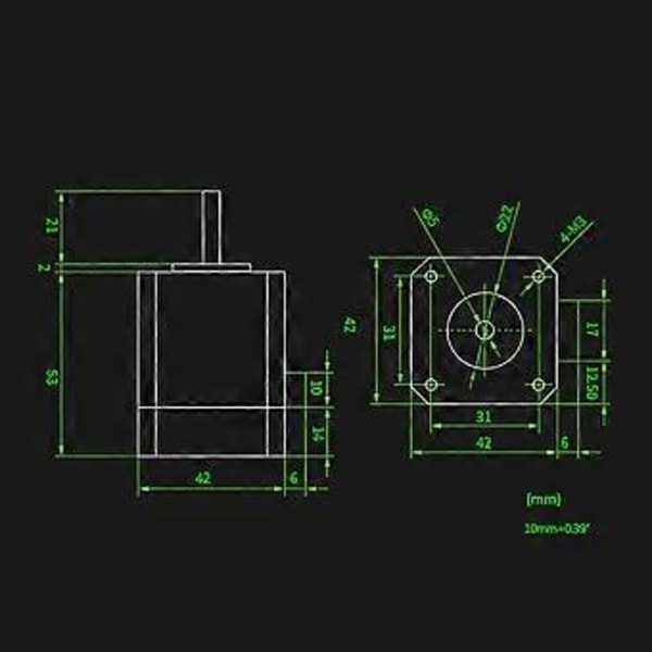 MKS SERVO42C PCBA Askelmoottori 32-bittinen ARM Servo Suljettu Silmukka SMT32 Ohjain Nema 17 Servomoottorit 3D-Tulostimeen