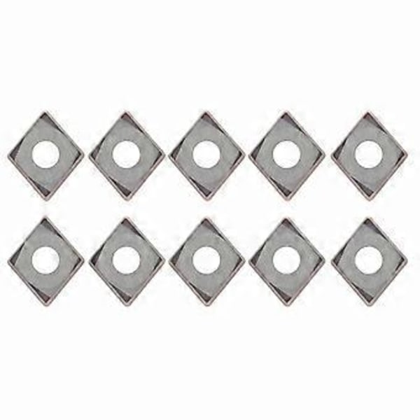 10 stk. CNC drejebænk drejeindsats indekserbar solid hårdmetal klinge skæring CCMT0602046018