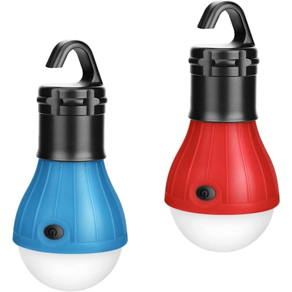 Sæt teltlampe campinglampe LED-pære COB nødbelysning 150 LM til camping eventyr fiskeri garage nødstrømsvigt vandtæt