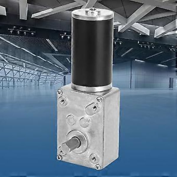 Nopeudenpudotus sähkövaihteistomoottori Käännettävä kierukkavaihdemoottori 8mm akseli 24V (130RPM)
