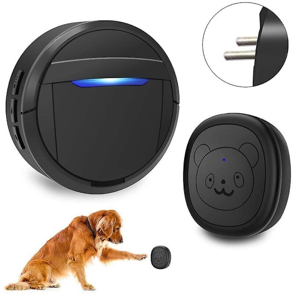 Wireless Doorbell, Dog Doorbell for Potty Training Ip55 Waterproof Doorbell Ring Operation 55 Melodies 5 Volume Levels LED Flash