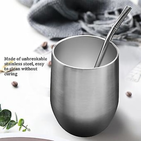 Dubbel- Mindre Yerba Mate Kalebass Teset Mate Te Med Lock Sked Sugrör Boma Hea
