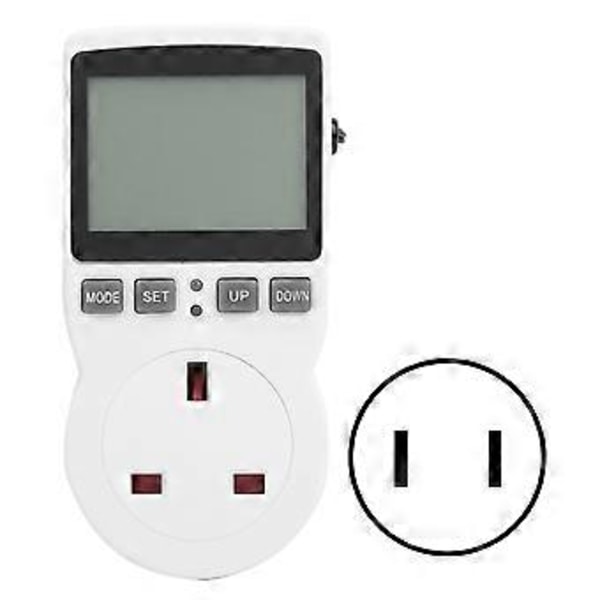 Digital Termostatkontakt Temperaturkontroll med Timer Bryter Sensor Probe Varme Kjølemodus AC