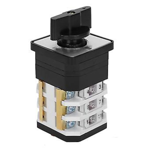 Universell Elektrisk Kamomkopplare Vridomkopplare LW12D‑16YH3/3 220V‑380V 16A 4 Positioner