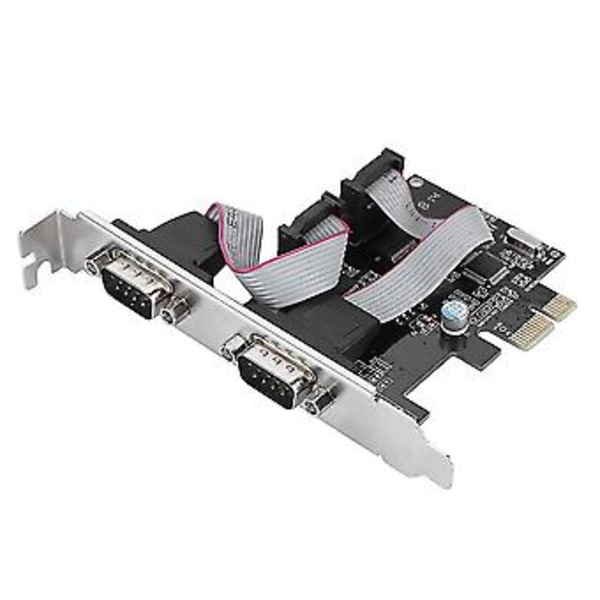 PCI-E til RS232 2 port seriel port konverter PCI Express controller adapter udvidelseskort
