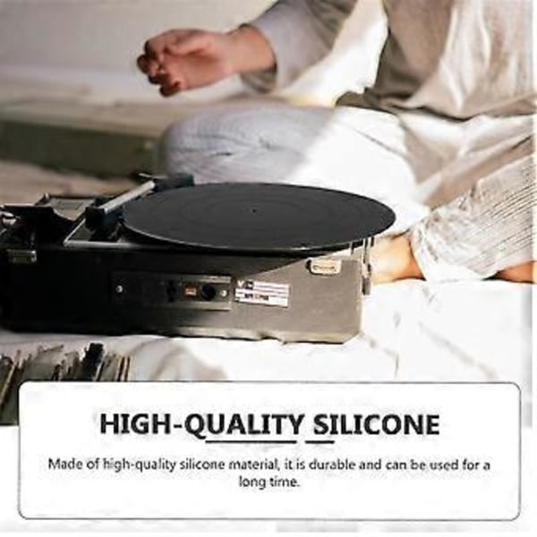 Platespiller Matte Audiophile Grade Silikongummi Design Universell for Alle LP Vinyl Platespillere B