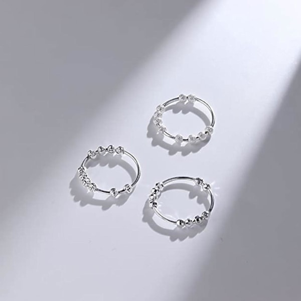 Angst Spinner Ringe Angst Fidget Ringe Justerbare Roterbare Perler Ringe