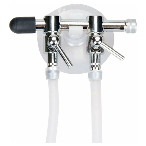 Luftstrømsregulator - Til akvarium - 3-i-1-sæt: 2-vejs luftpumpesplitter, 2 tilbageslagsventiler