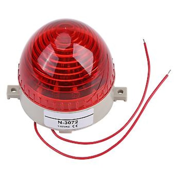 1kpl Punainen LED-vilkkuvaroitusvalo Ajoneuvon valaistuspolttimo Palontorjuntamajakka 110V