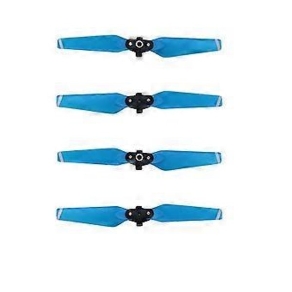 RC Drone Propeller Hurtigutløser Erstatningspropell Kompatibel Med DJI Spark UAV, Drone Erstatningspropell, RC Drone Tilbehør (2 Par, Blå)