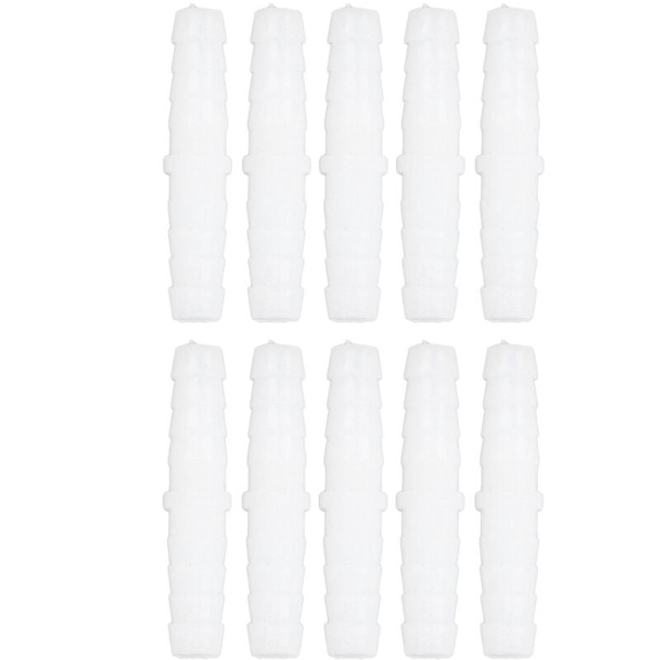 10 kpl muoviputken piikkiyhteet suora yhtä suuri piikillä jatkosliitin liitosadapteri 6-6mm