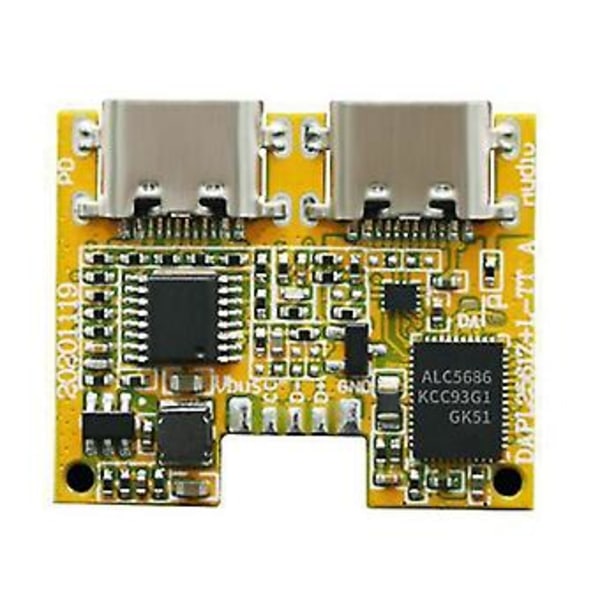 Type-c Digital O Adapter Modul Alc5686led Lytter Til Sange Og Oplader 2 I 1 Digital O De Board