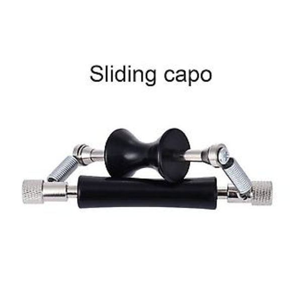 Rullende Justerbar Guitar Capo Plastik Rustfrit Stål Glidende Capo 4 Strenge 6 Strenge