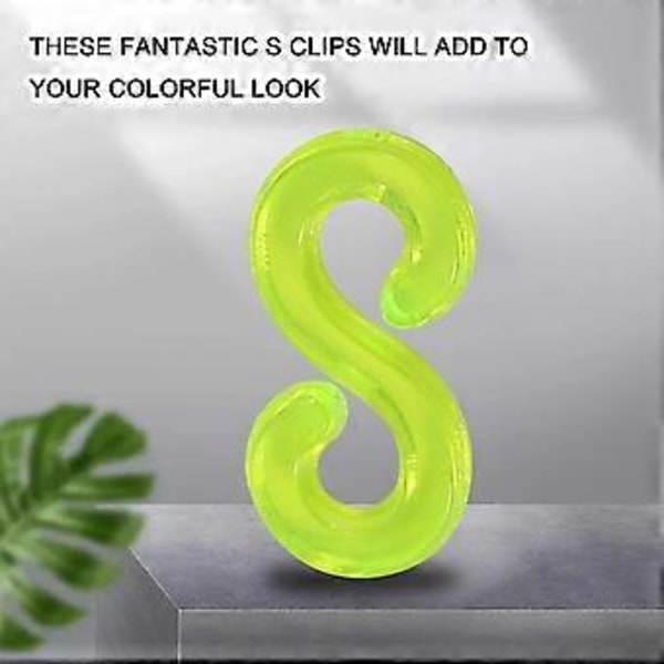 Ny Fantastisk Elastik Pakke Med 125 Farverige S-clips
