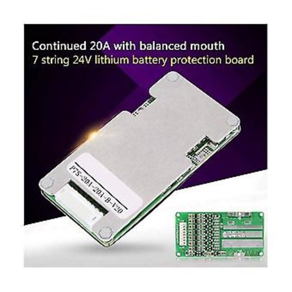 7s 24v 20a - Po 4 Bms Pcb Pcm Sähköpotkulaudan Ba-levy Ba