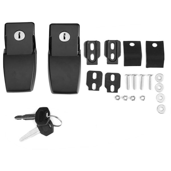 Car Hood Anti-Theft Lock Kit Assembly with Keys for Jeep Wrangler JK Unlimited 07-17