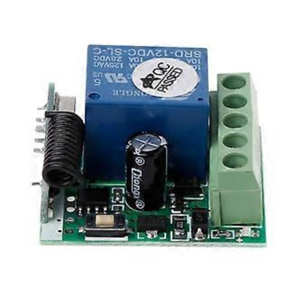 433Mhz Universell Trådlös Fjärrkontroll Switch DC12V 1CH Relä Mottagarmodul 1CH 433Mhz Fjärrsändare
