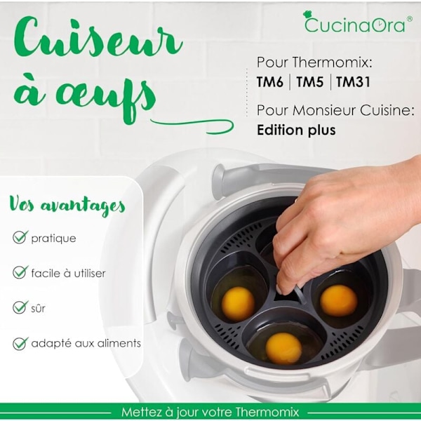 steamEGGS Thermomix -lisävarusteet - Munakone - Thermomix TM6 -lisävarusteet - Thermomix TM5 -lisävarusteet - Thermomix TM31 -lisävaruste