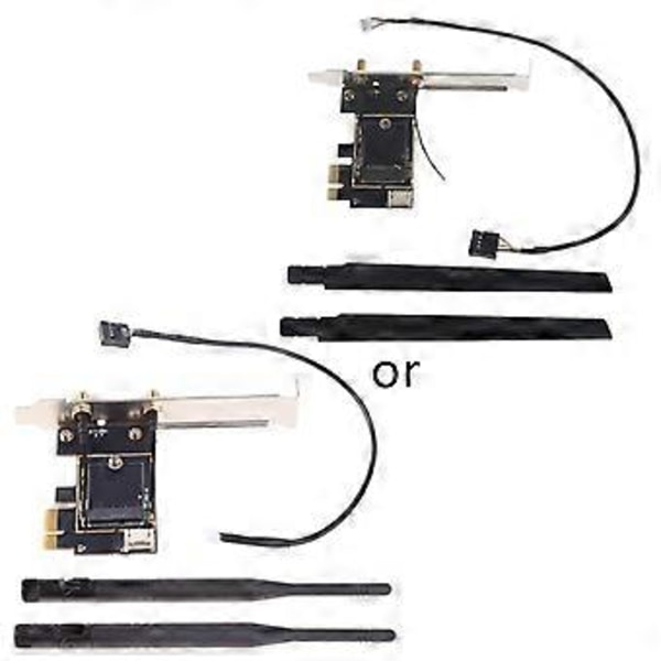 for M.2 Ngff til PCI E Trådløst Netværkskort Bluetooth-kompatibel Adapterkort