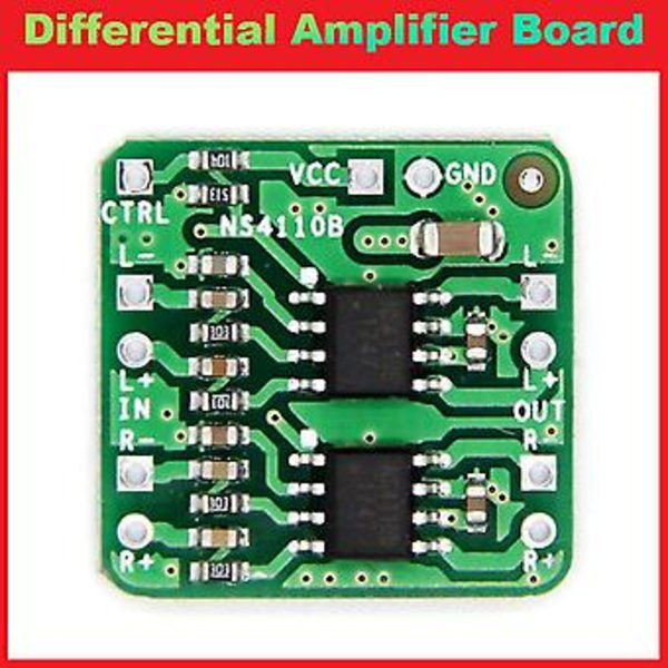 Differentialförstärkarbräda 2x18w Digital Klass D/ Ns4110b Spänning 6-14v Ljudförstärkare