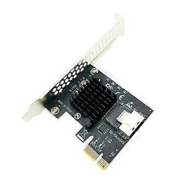 4 Port SATA 3 PCIe Riser til Mini SAS 8087 6G SSD Adapter PCI-e X1 Udvidelseskort